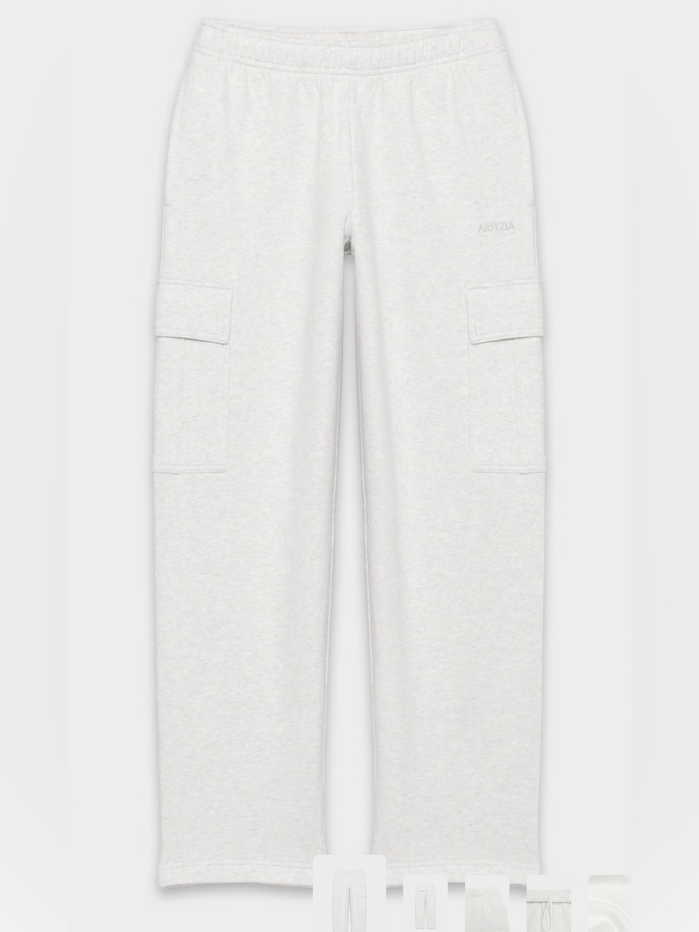 Aritzia cozy sweat fleece mega cargo sweatpants